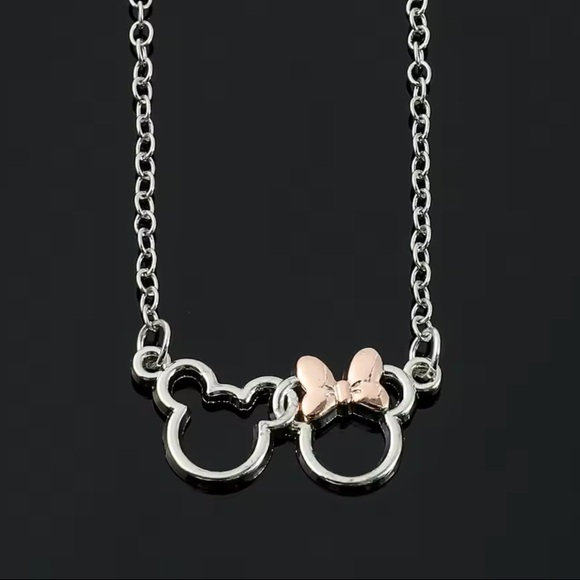Jewelry - Sterling Silver Mickey Minnie Mouse Necklace
